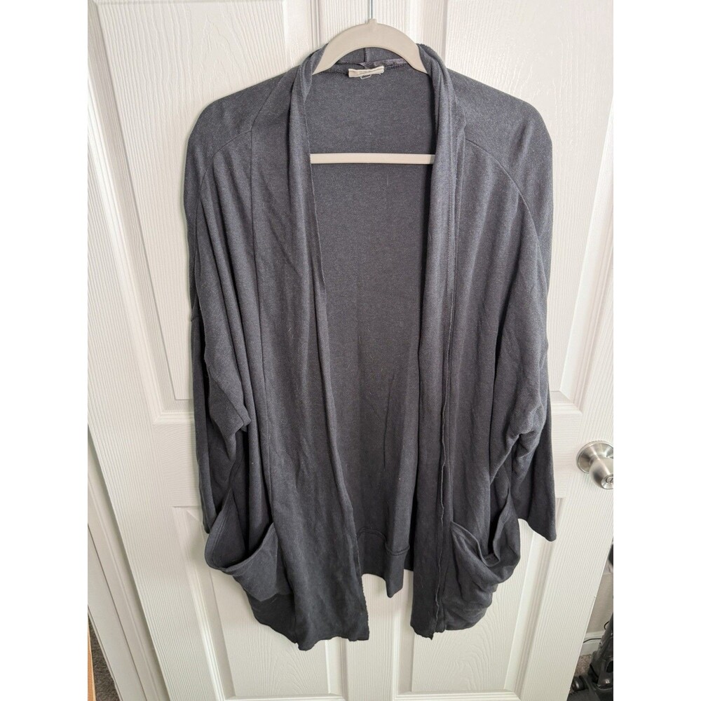 Pact Airplane Wrap Cardigan Women XL/XXL Open Organic Cotton Sweater Pockets